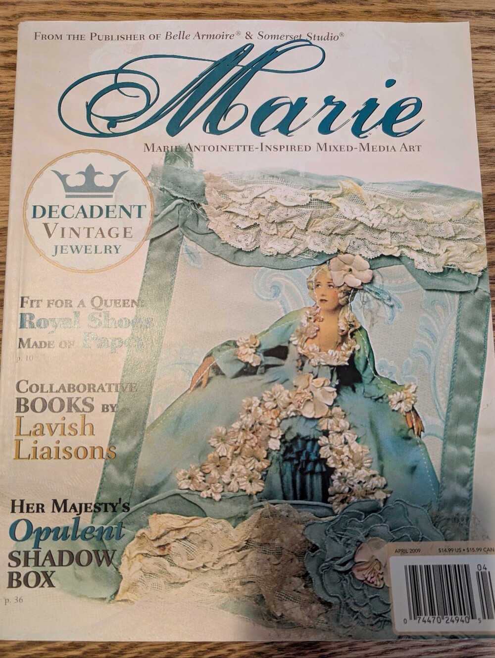 "Marie" Collectible Art Magazine, Marie Antoinette Various Art Projects & Images